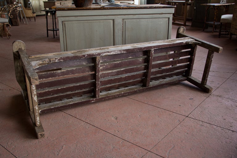 Vintage English Wooden Bench 4
