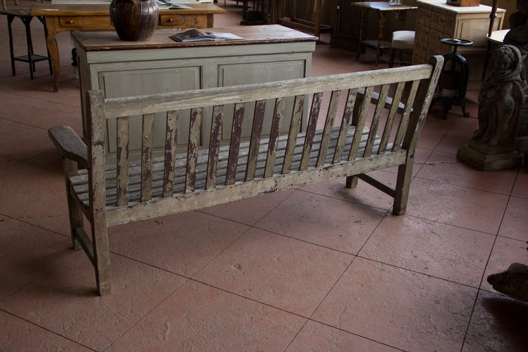 Vintage English Wooden Bench 5