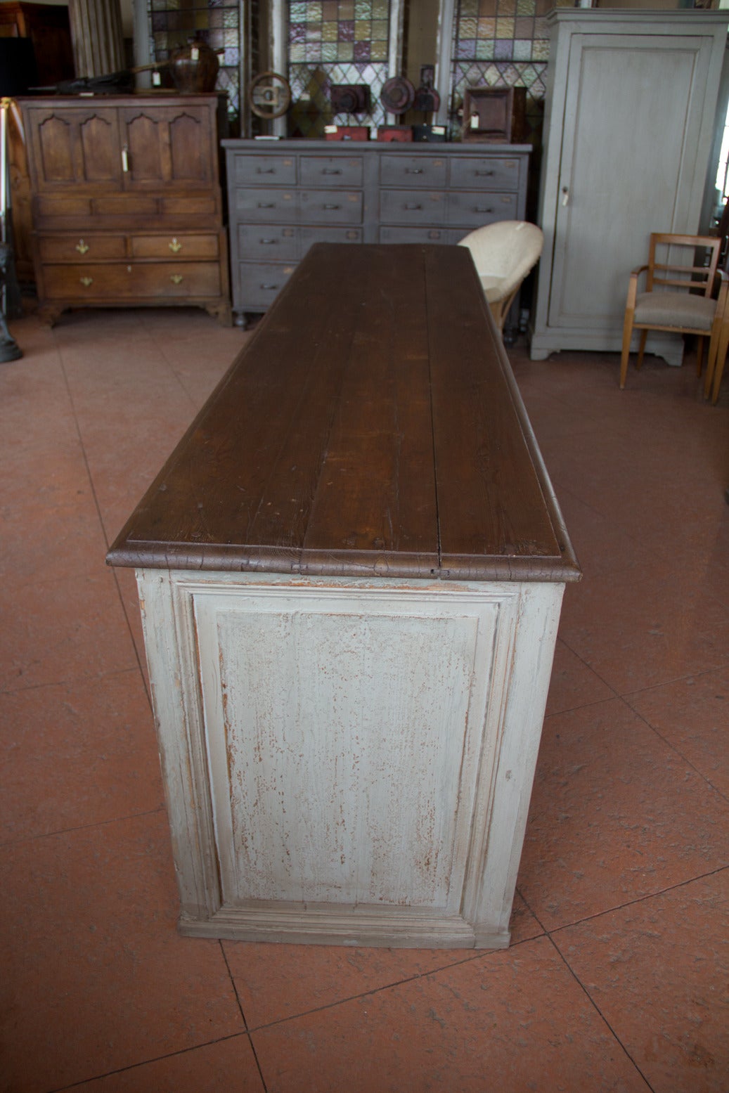 Substantial Antique Shop Counter In Good Condition In Calgary, Alberta
