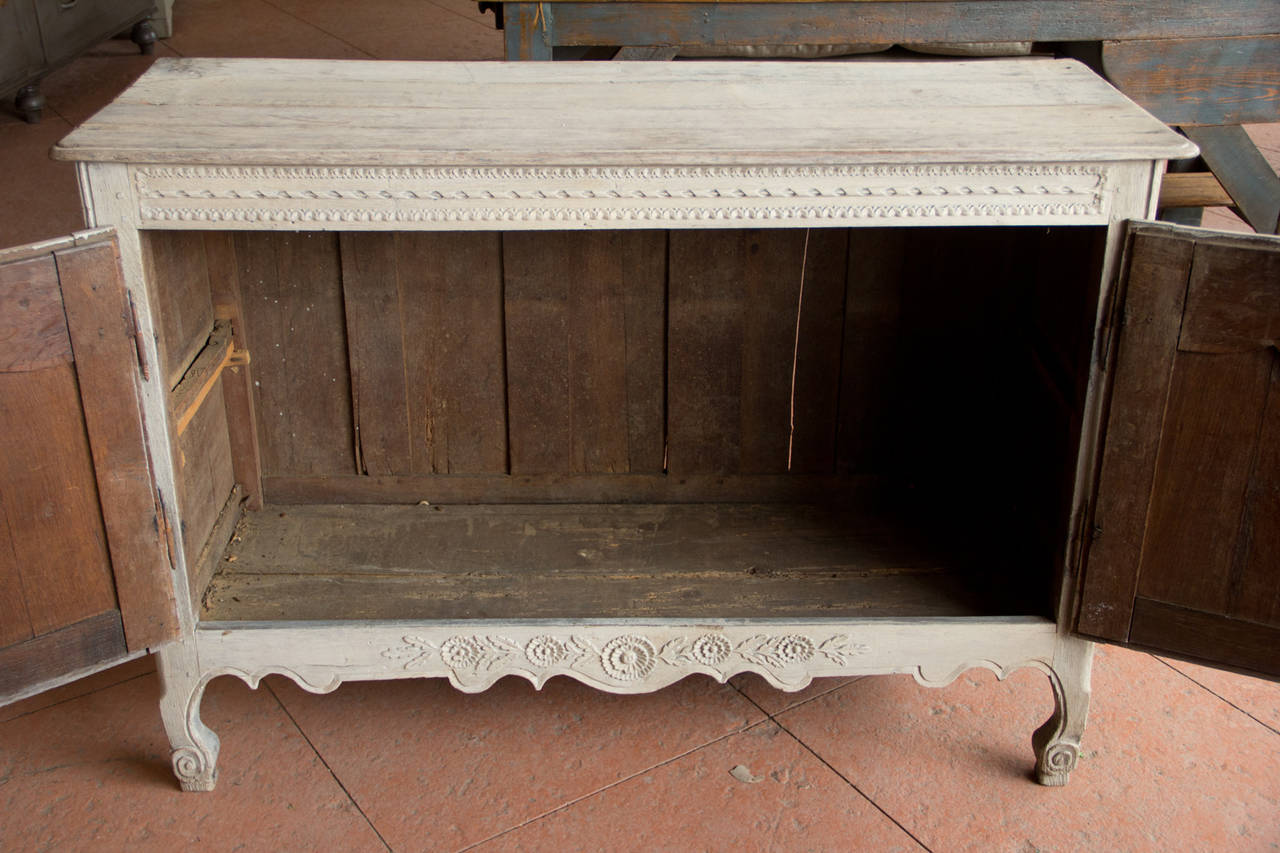 Antique French Bleached Oak Cabinet 3