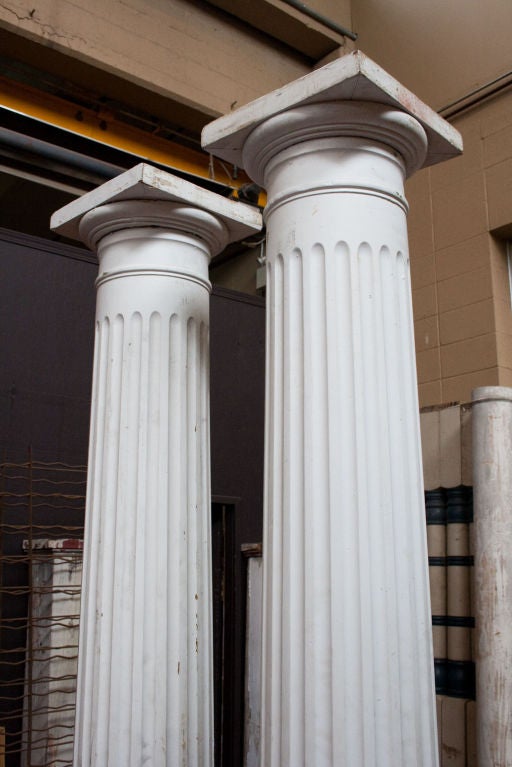 Pair 19th Century Doric Columns 2
