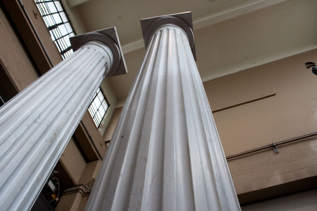 Pair 19th Century Doric Columns 5