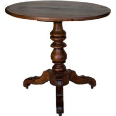 19th Century Walnut  Oval Tripod Table