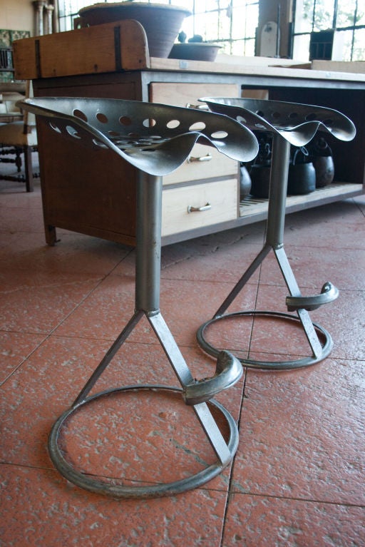 Pair Vintage Tractor Bar Stools 4