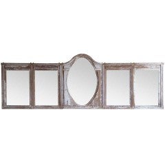 Antique French 5 Section Mirror