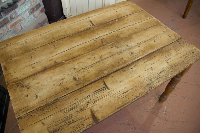 Victorian Pine Plank Table 1