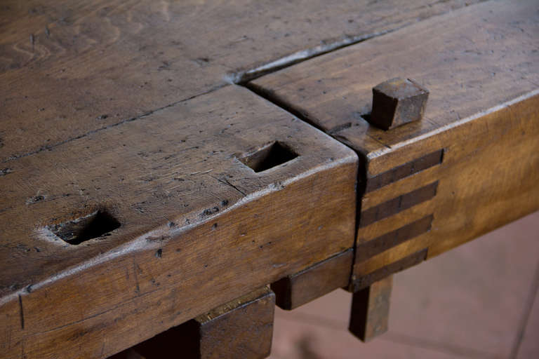 Antique German Woodworker's Bench In Good Condition In Calgary, Alberta