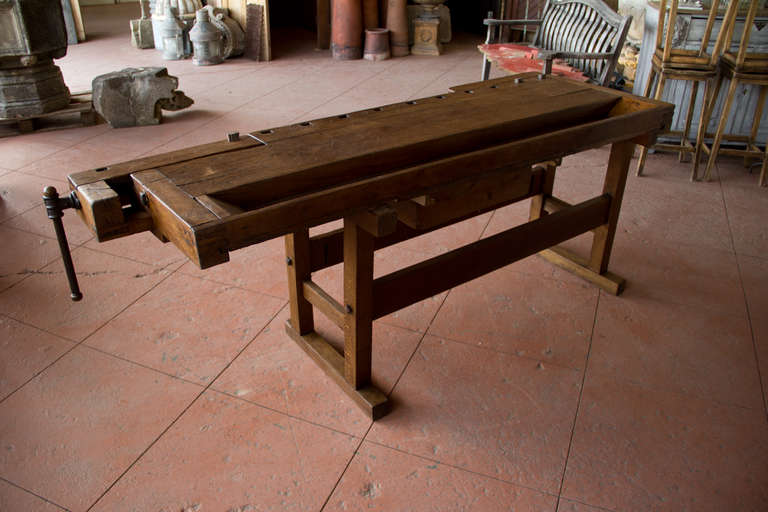 Antique German Woodworker's Bench 3