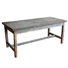 Antique French Industrial Work Table