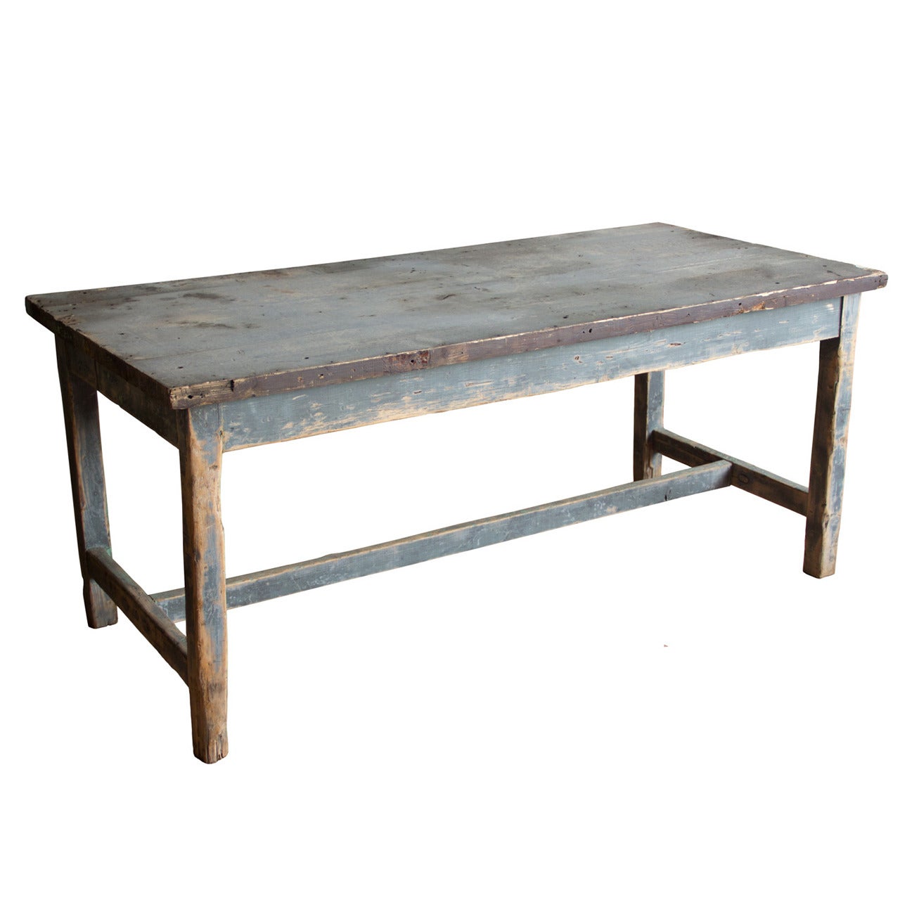 Antique French Industrial Work Table