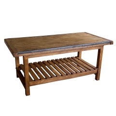 Antique English School Work Table