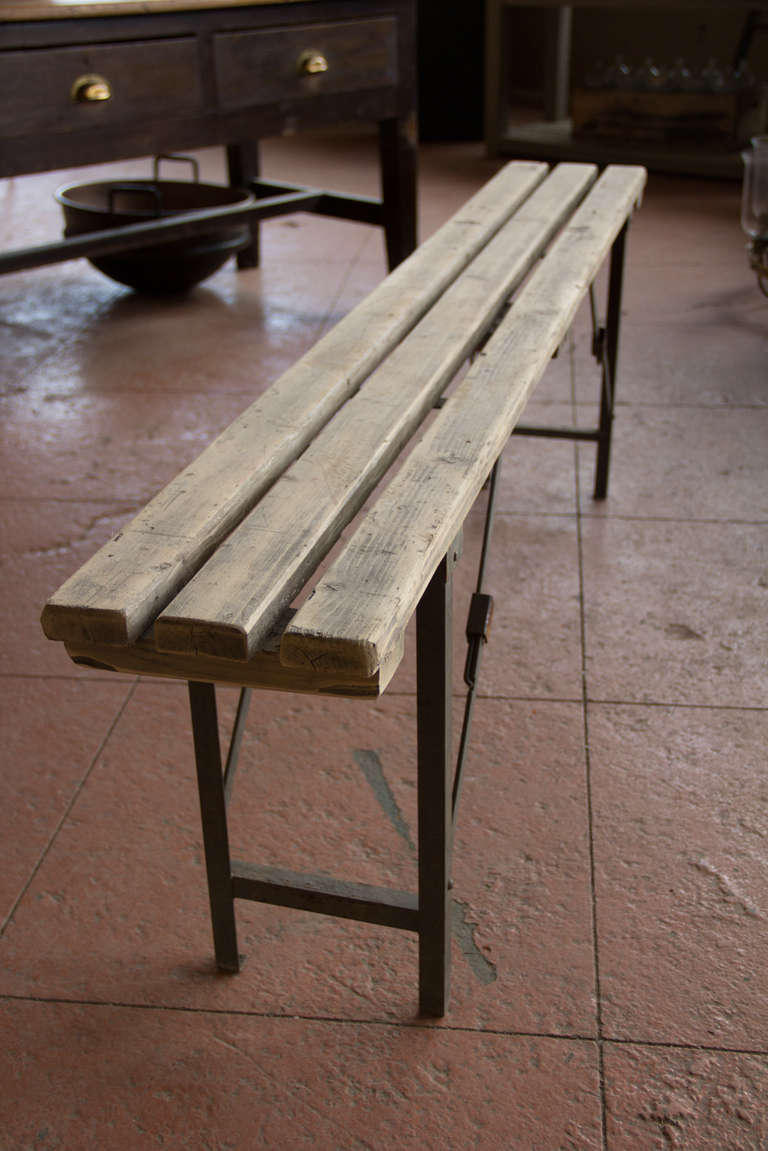 Wood Vintage Belgian Bench