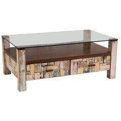 Repurposed Patchwork Coffee Table