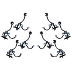 Set of 8 Mid Century Modern  Nautical Hat Hooks