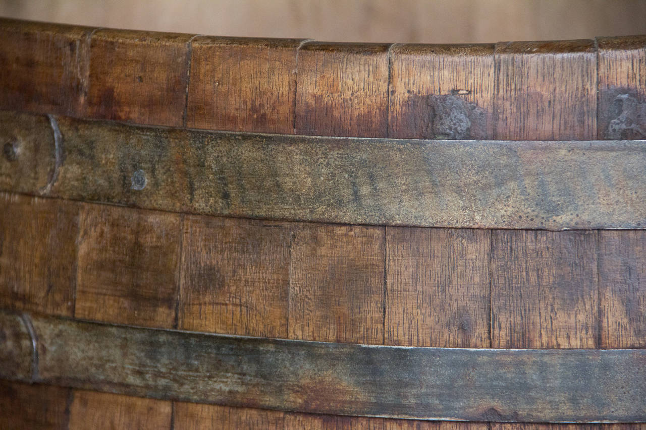 Antique French Wine Harvesting Barrel 2