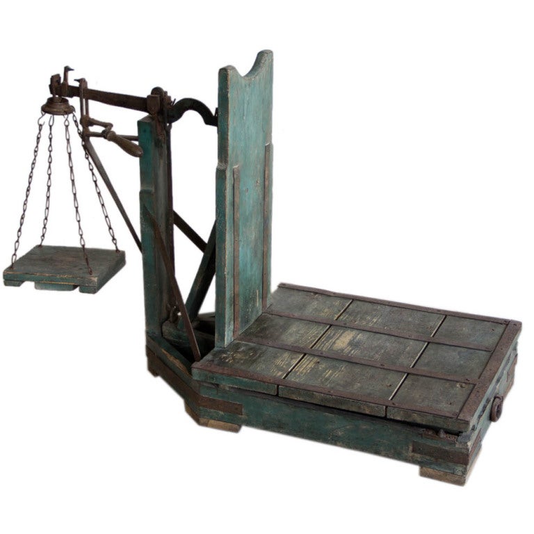 19th Century French Weigh Scale