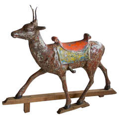Antique French Carousel Deer