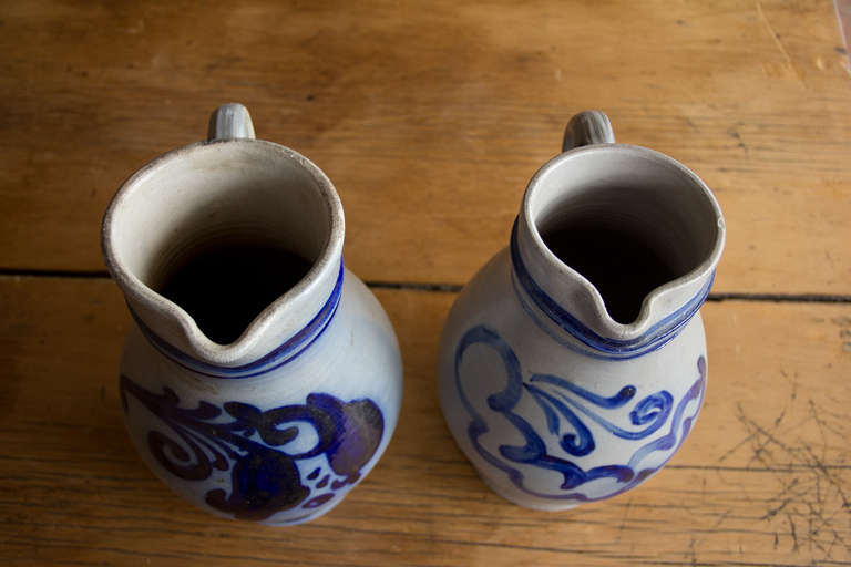 Pair Vintage Jugs In Good Condition In Calgary, Alberta