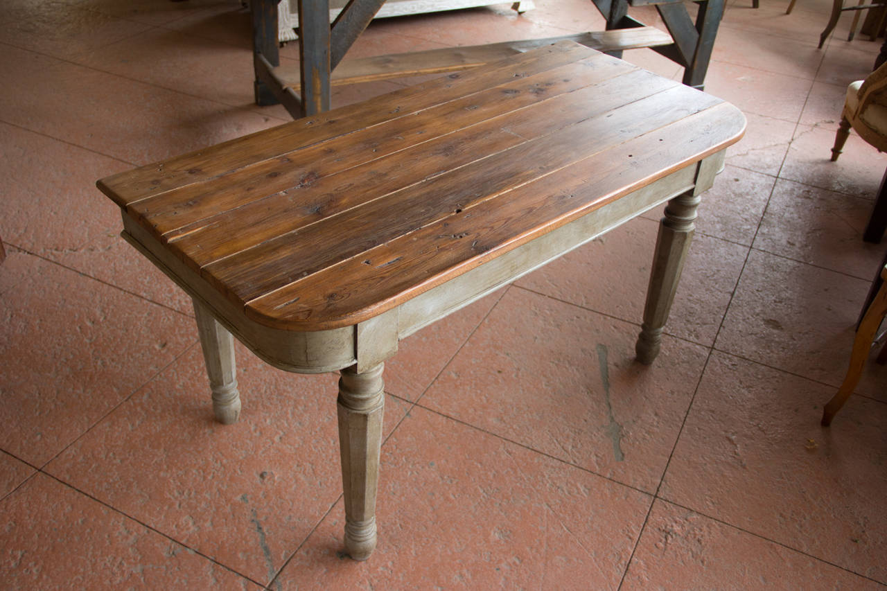 Wood Antique Gustavian Style Console Table