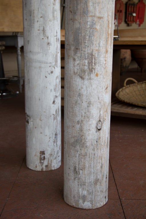Wood Pair of Antique Porch Posts