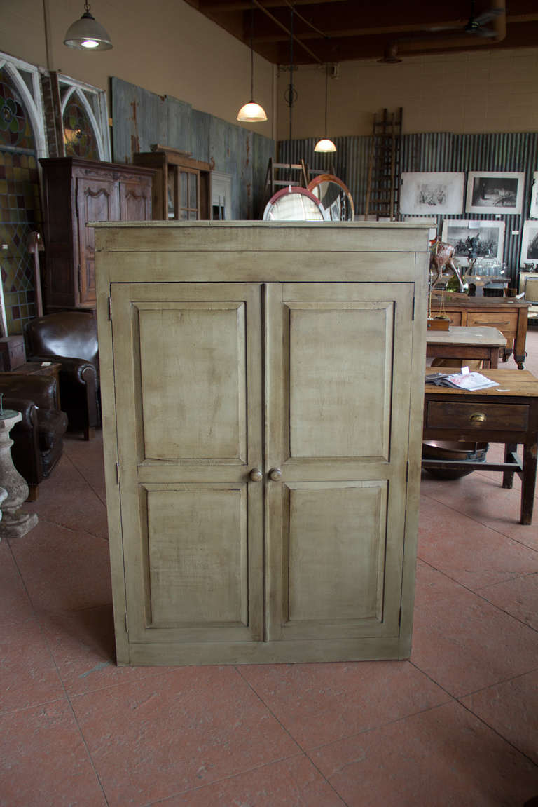 Hand Painted Larder Cupboard In Good Condition In Calgary, Alberta