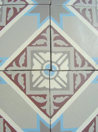 Ceramic Encaustic Art Deco Hallway Floor 3