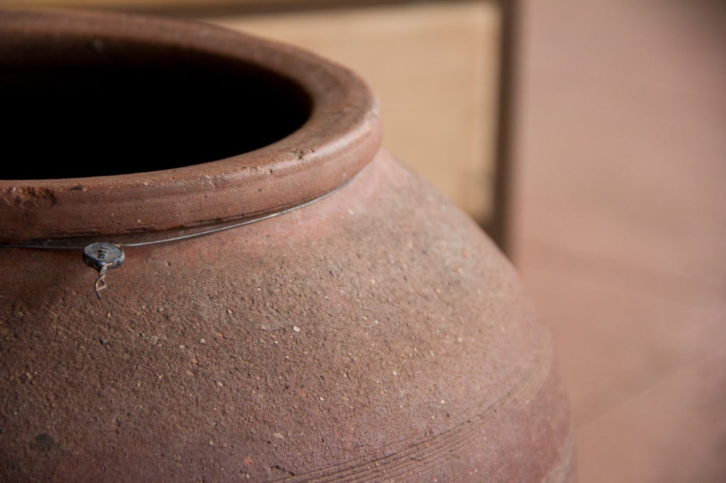 Terracotta Antique Turkish Olive Pot