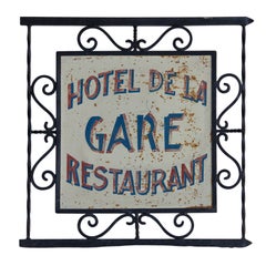 Vintage French Restaurant Sign