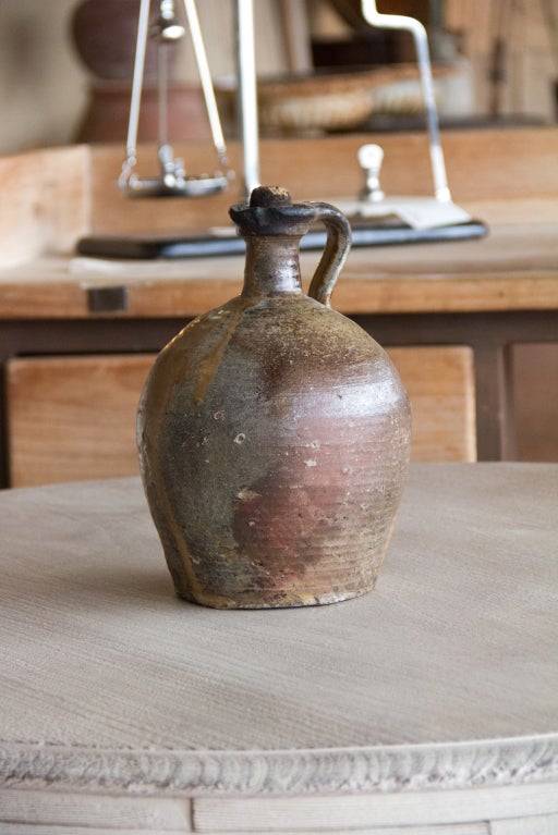 Antique French Earthenware Jug