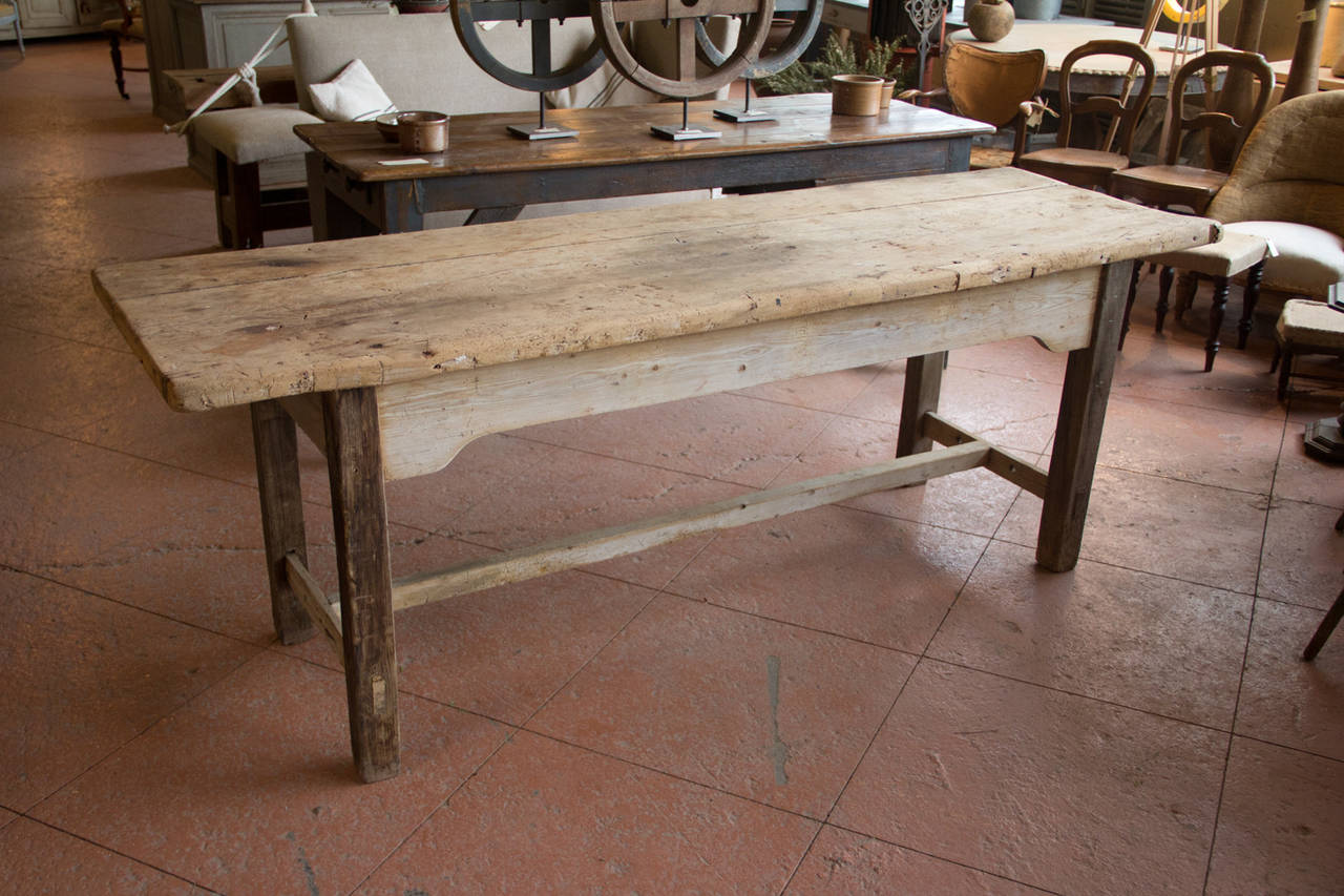 Wood Irish Farmhouse Table, circa 1840