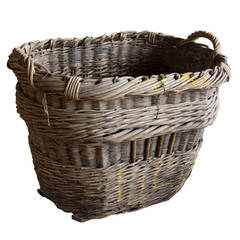 Antique Woven Grape Harvest Basket