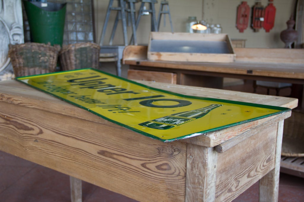 20th Century Vintage Upper 10 Soda Sign