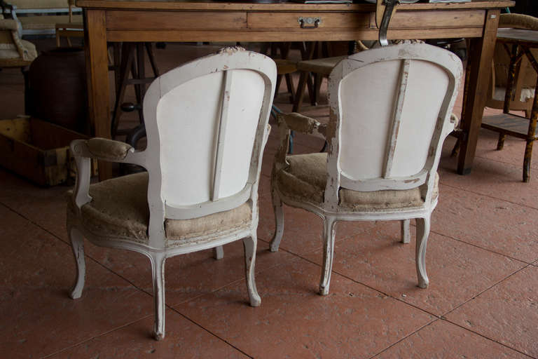 Pair of Vintage French Bergère Chairs 5