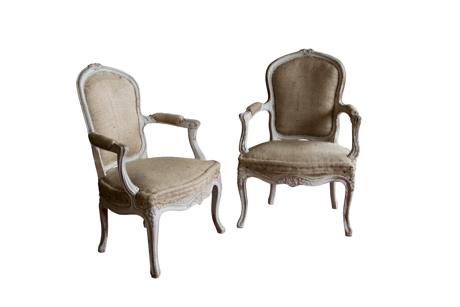 Pair of Vintage French Bergère Chairs