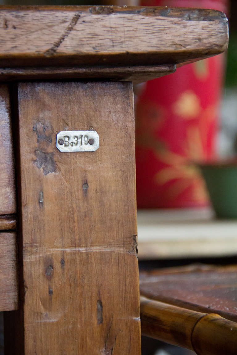 Wood Vintage American Oak Library Table