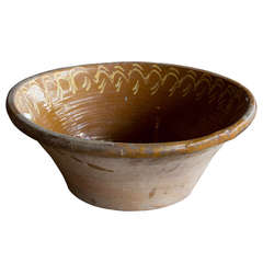 Antique French Glazed Bowl