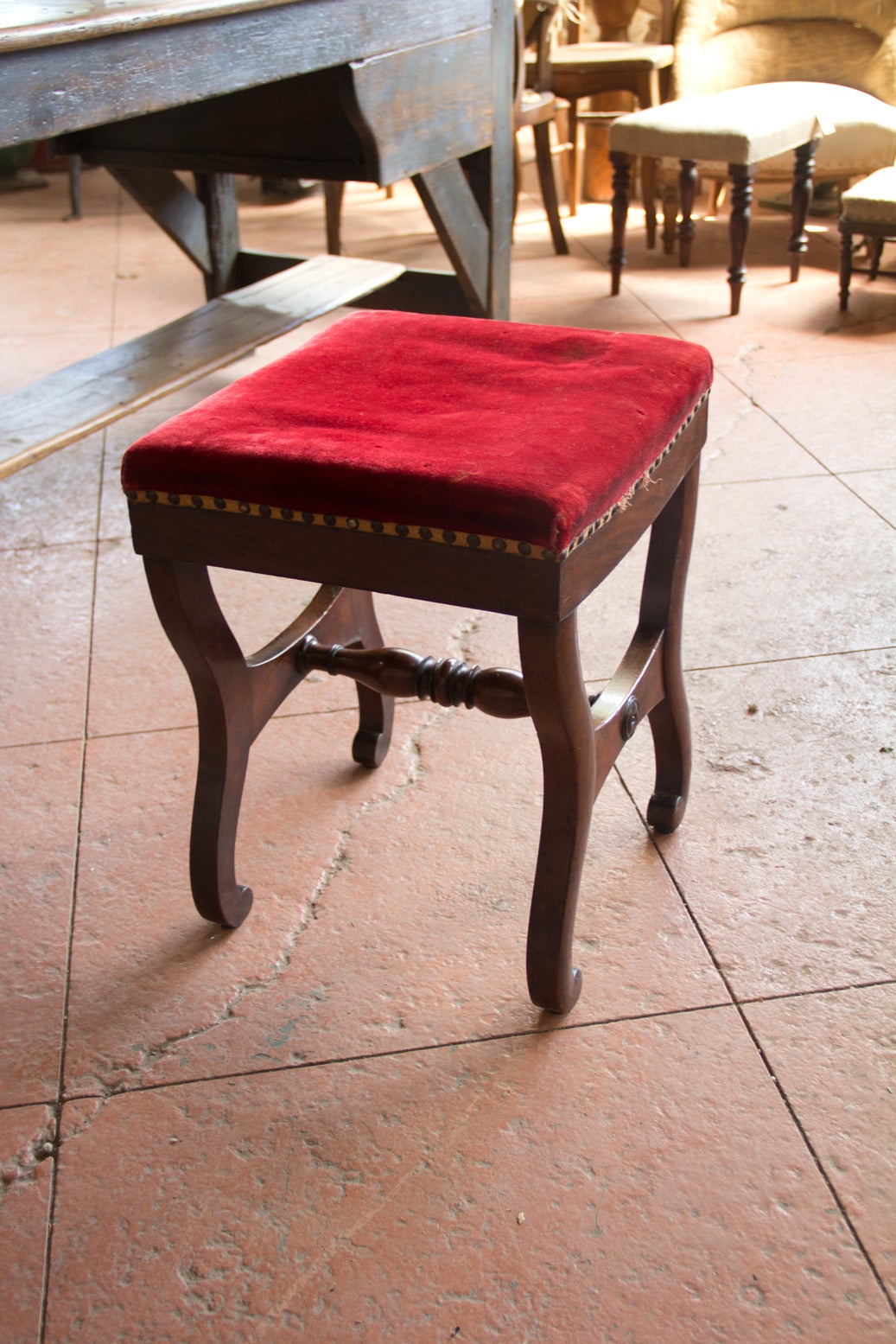 Vintage French Stool In Good Condition In Calgary, Alberta