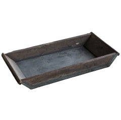 Vintage Wood and Metal Trough