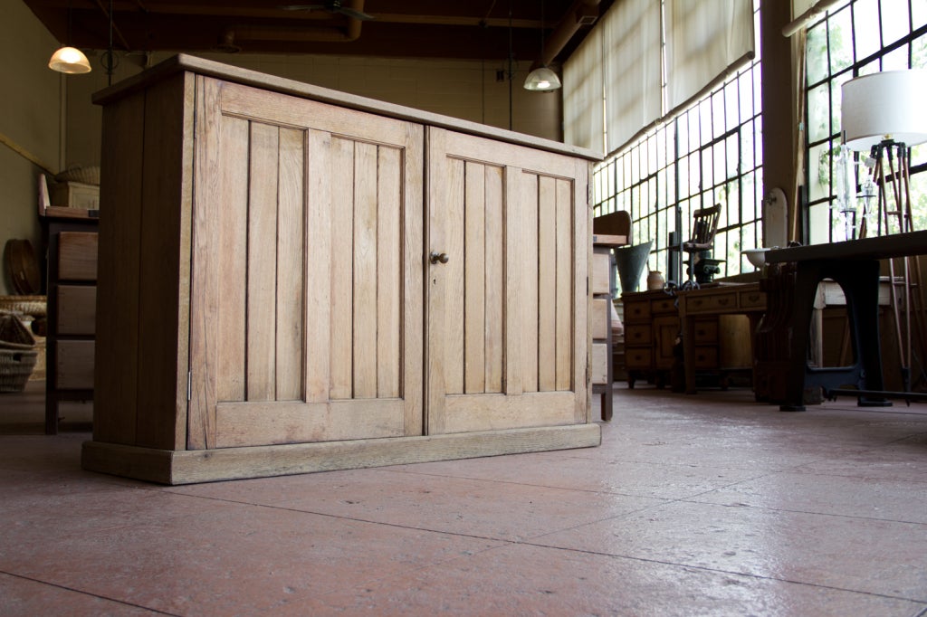 British Victorian Oak School Cupboard