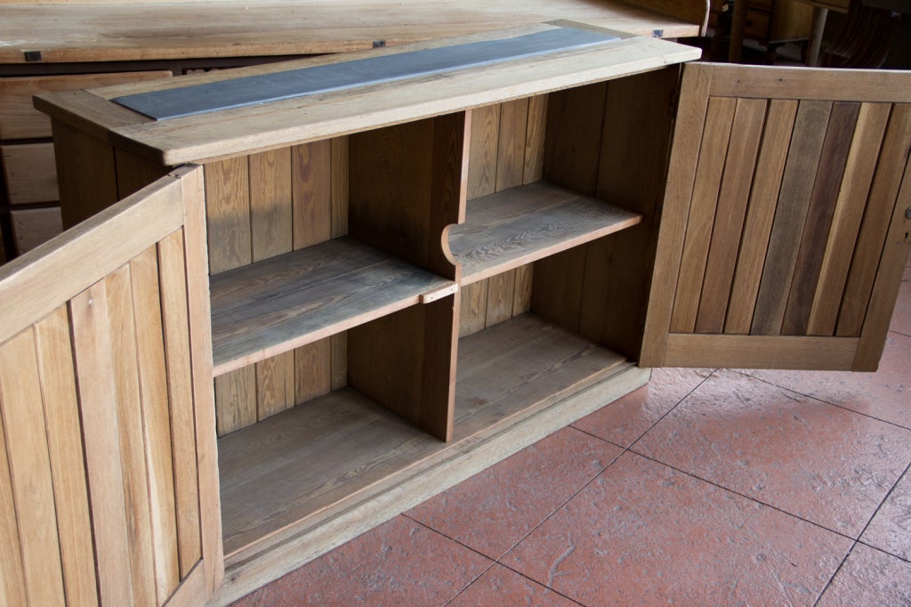 Wood Victorian Oak School Cupboard