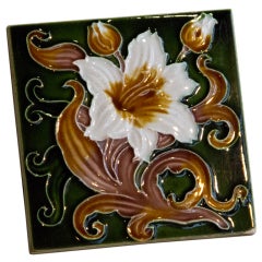 Set of 10 Vintage English Henry Richards Tiles