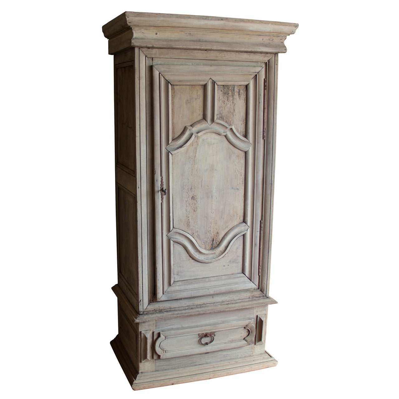 18th Century Bleached Oak Armoire