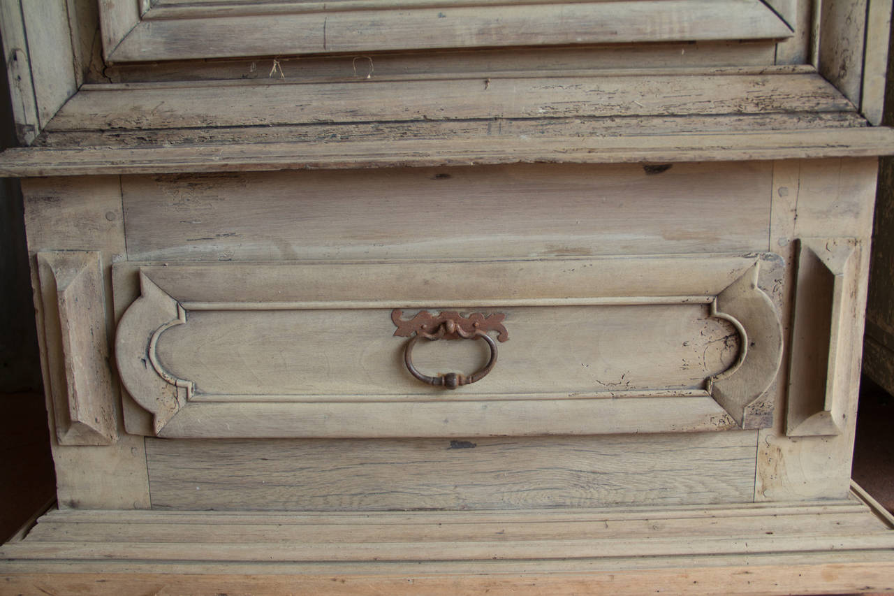 18th Century Bleached Oak Armoire 3