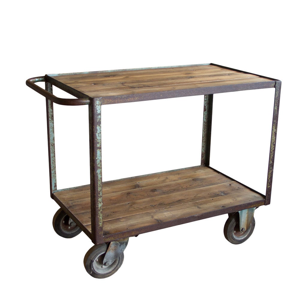 Vintage Belgian Factory Cart