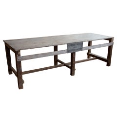 Antique French Ticket Collector
s Table