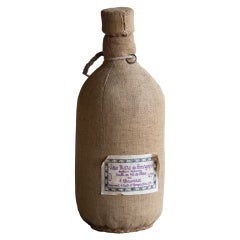Antique Hessian Covered Spirit Bottle