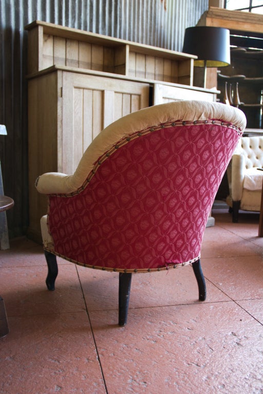 Antique French Ladies Tub Chair at 1stdibs