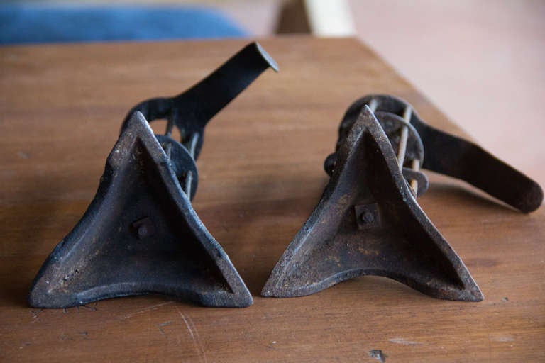 Pair of Rare Antique French Candle Stands 4