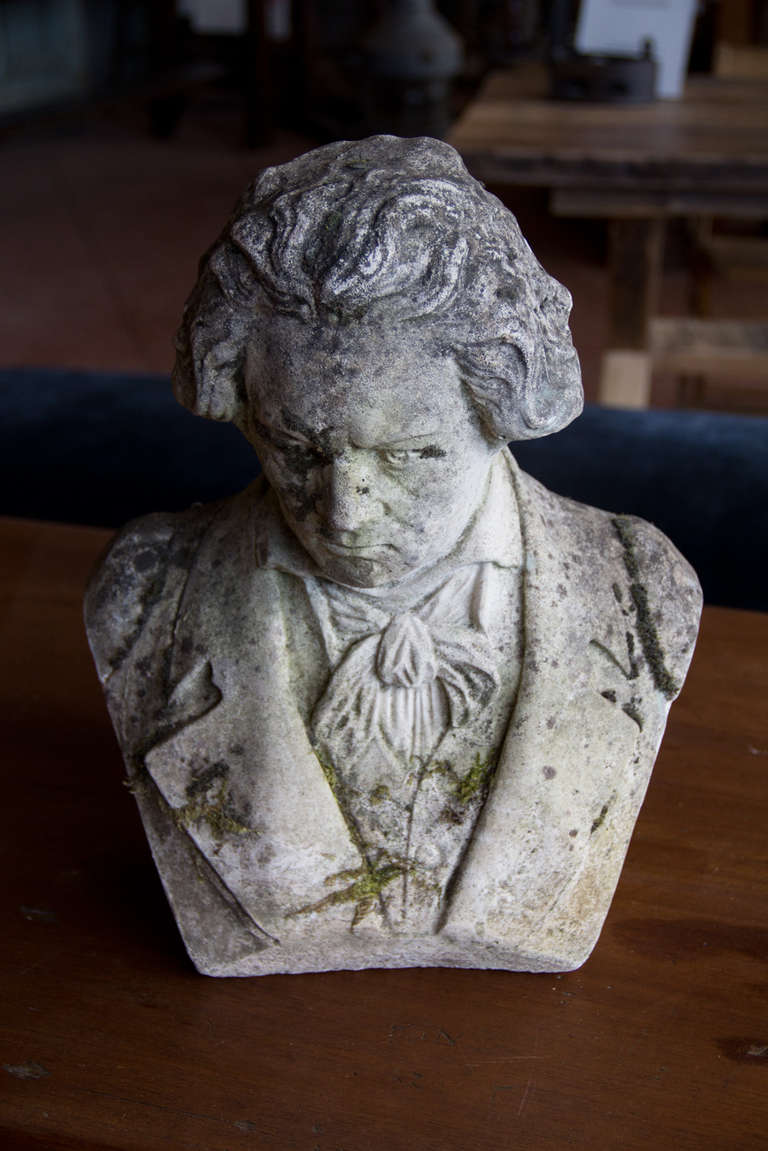 Vintage Composite Bust of Ludwig van Beethoven In Good Condition In Calgary, Alberta