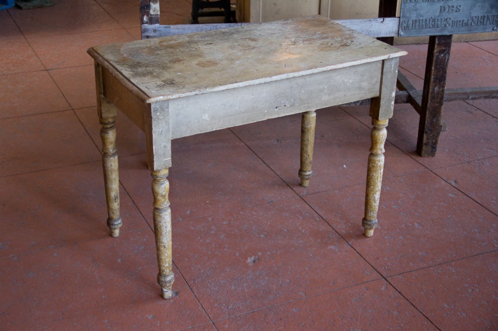 Rare Antique Irish Pine Desk 3